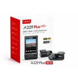 Kamera samochodowa VIOFO A229 Plus 3CH – 2K + 2K + Full HD, wszystkie kamery z HDR